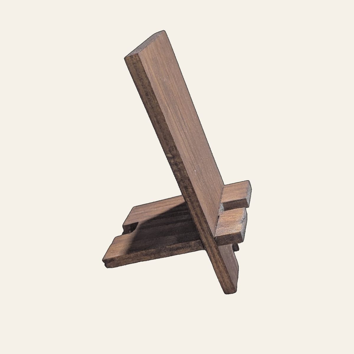 Handmade Yellow Pine Wood Mobile Stand – Classic Design