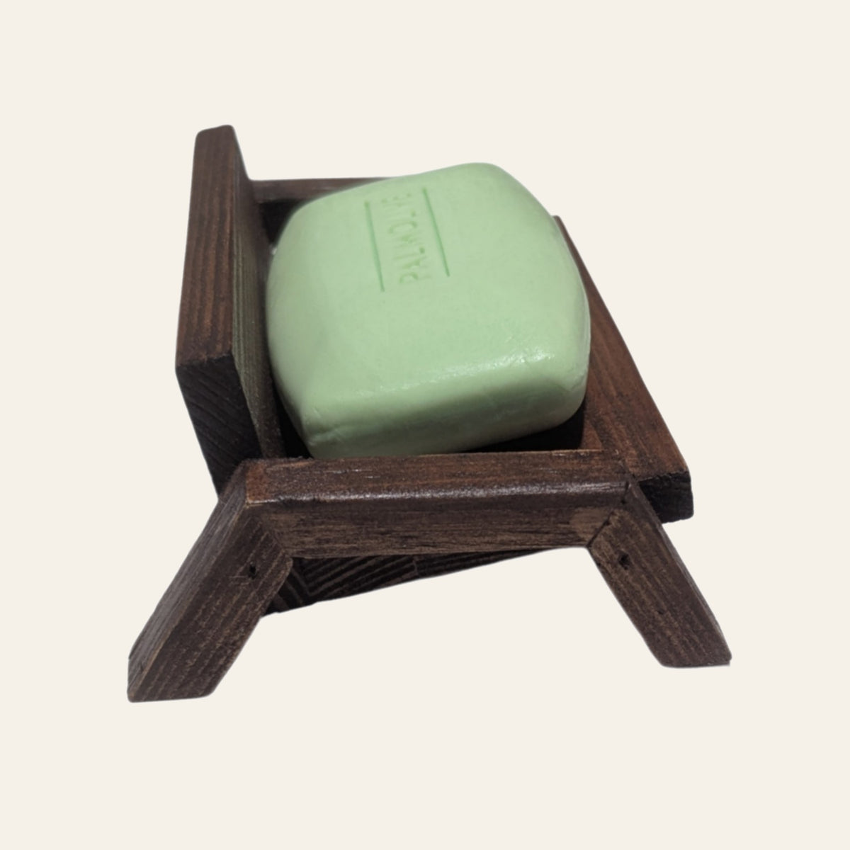 Tree Stump Style Kail Wood Soap Dish – Handmade Wooden Soap Holder
