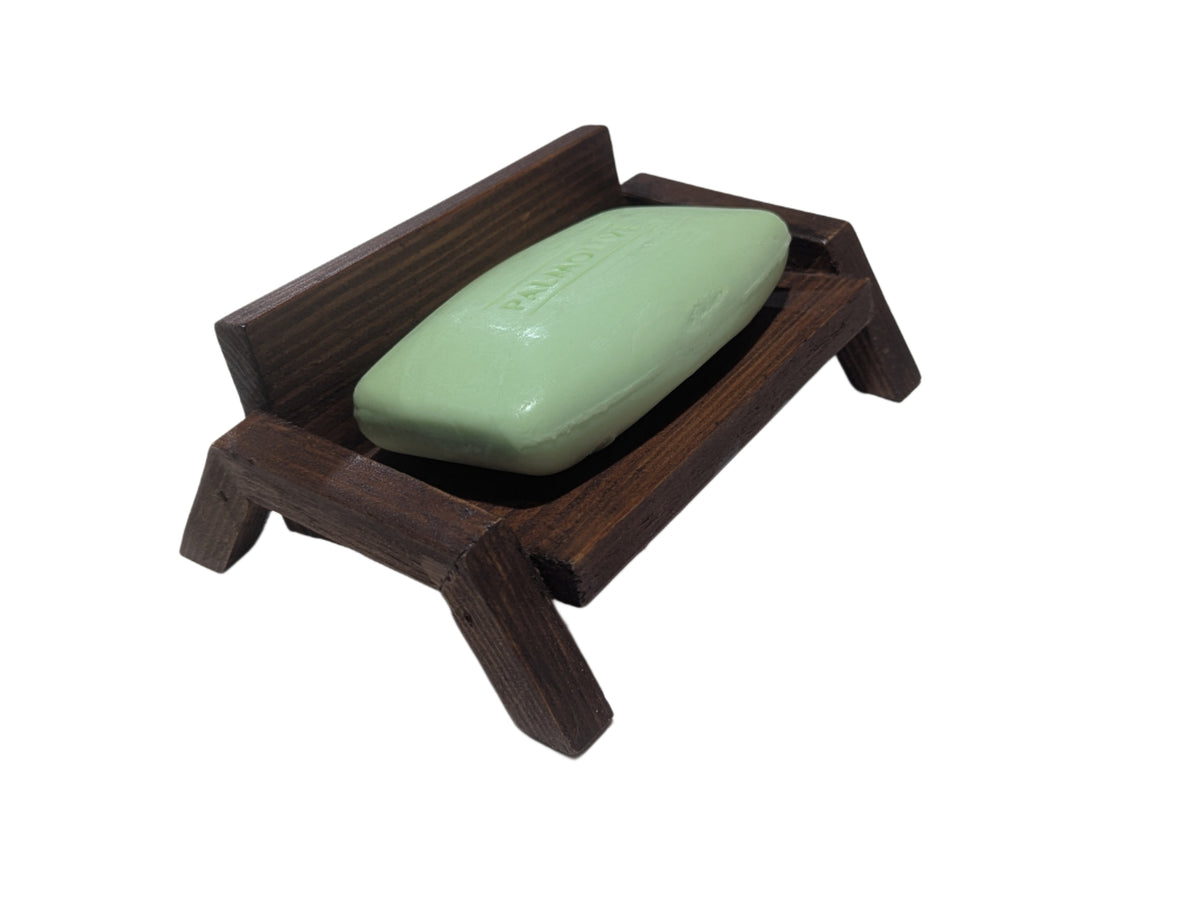 Tree Stump Style Kail Wood Soap Dish – Handmade Wooden Soap Holder